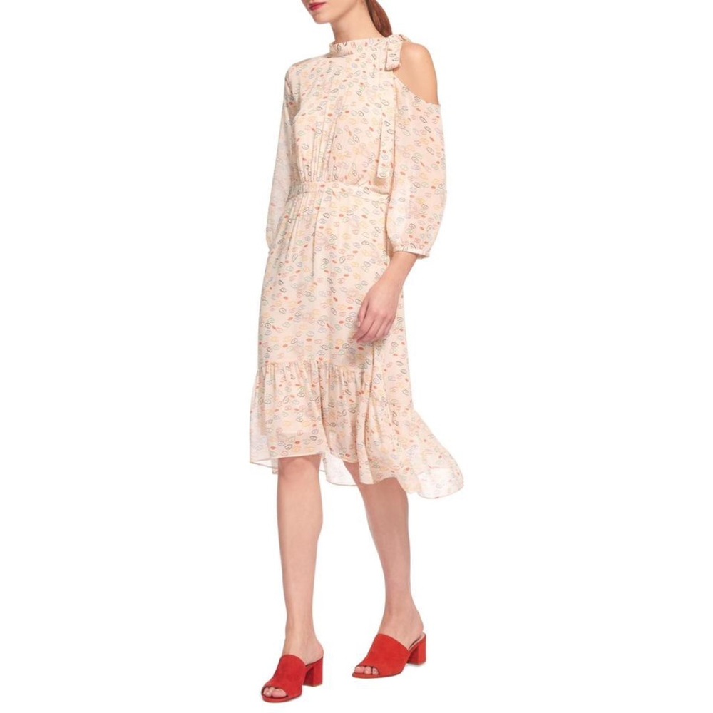 Whistles Lip Print Dress
